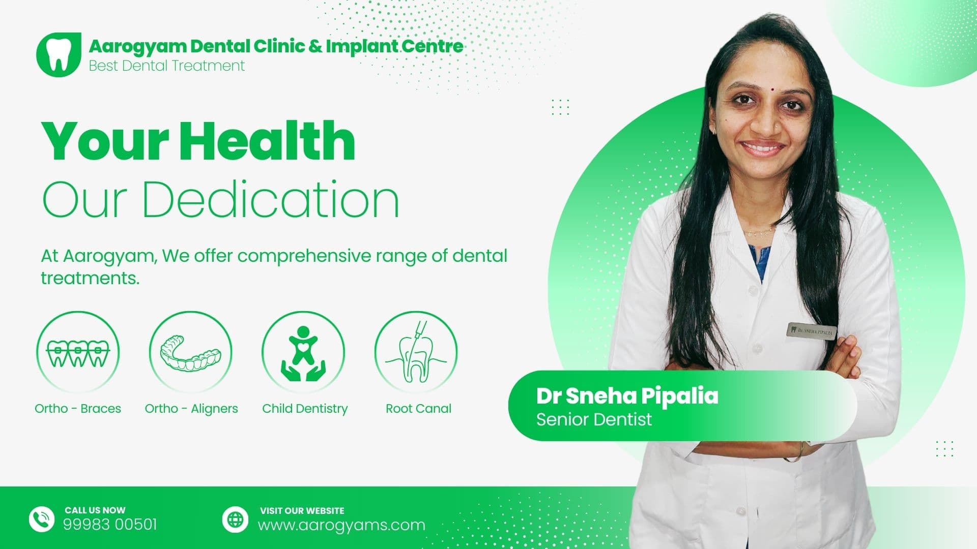 Aarogyam Dental Clinic and Implant Centre interior in Rajkot
